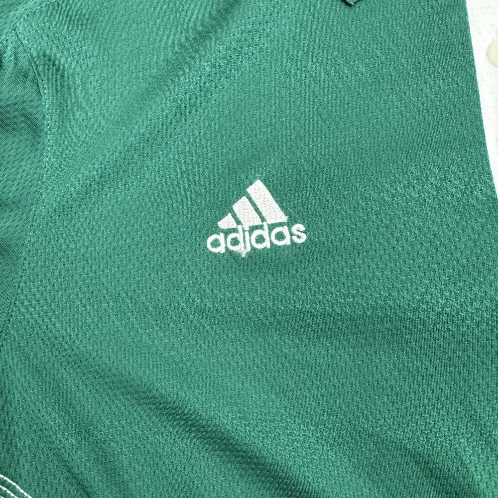 Baylor Bears Shirt Polo Mens Medium Green NCAA Basketball Adidas Short Sleeve